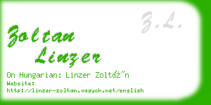 zoltan linzer business card